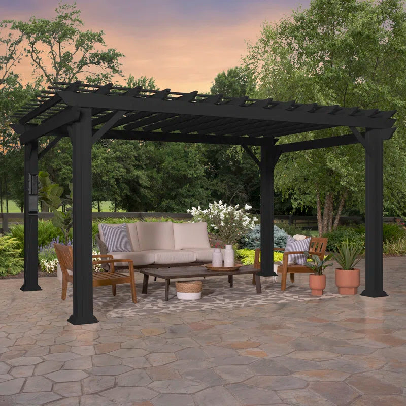 14' X 10' Traditional Steel Pergola