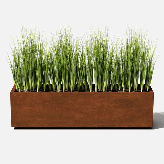 Corten Steel Series Long Box Planter