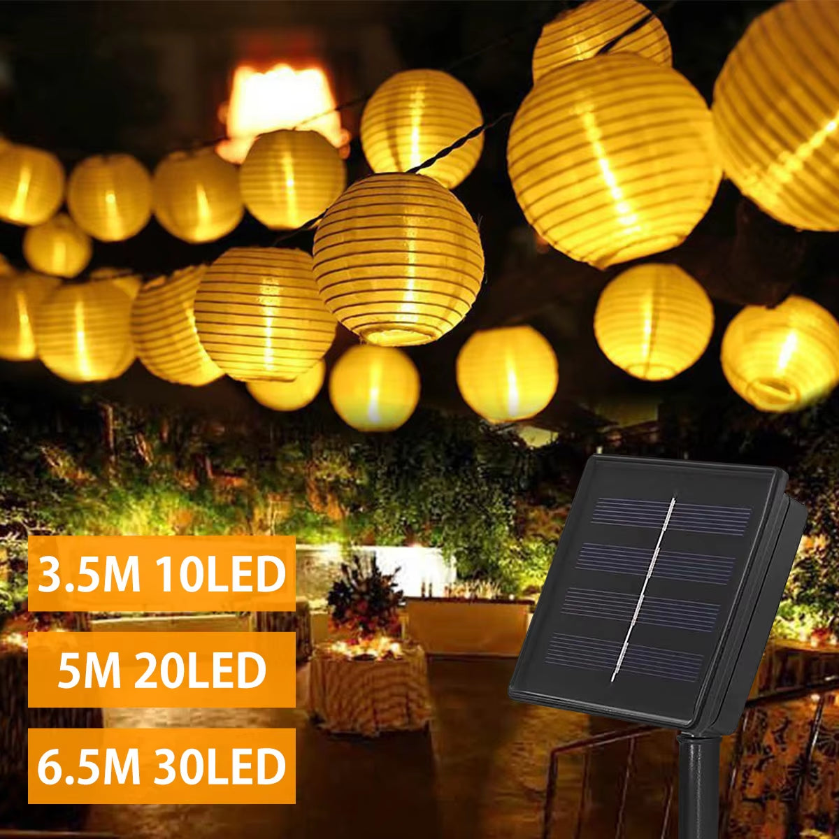 Solar Garland Light Outdoor Solar Lantern Lamp String Lights Waterproof Lamp Garden Garland Christmas Light Decoration