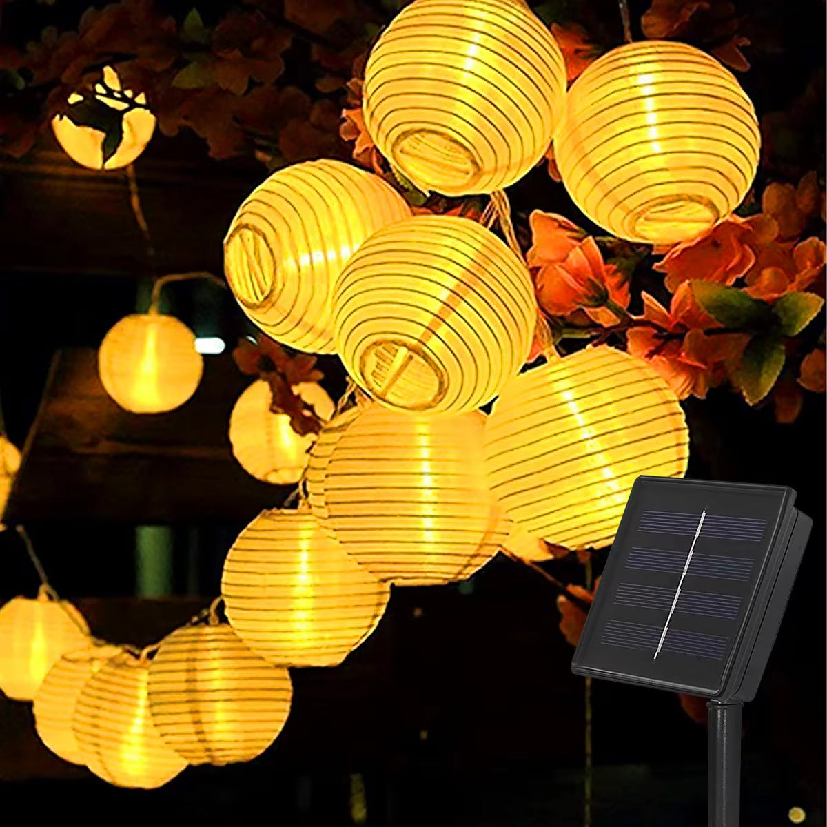 Solar Garland Light Outdoor Solar Lantern Lamp String Lights Waterproof Lamp Garden Garland Christmas Light Decoration